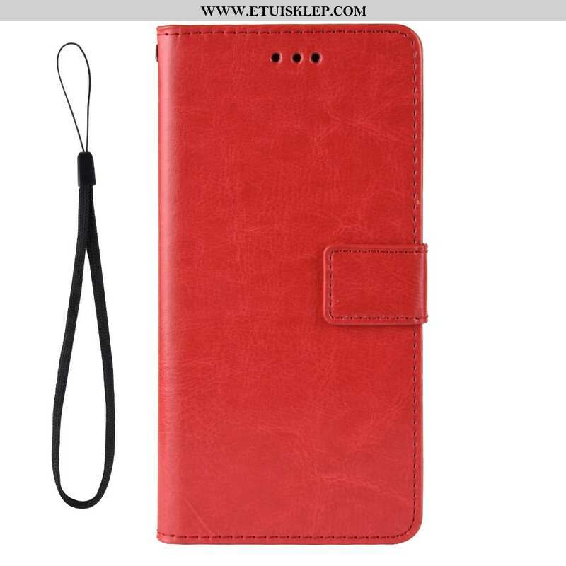 Etui Folio do Asus Zenfone 8 Błyszcząca Sztuczna Skóra